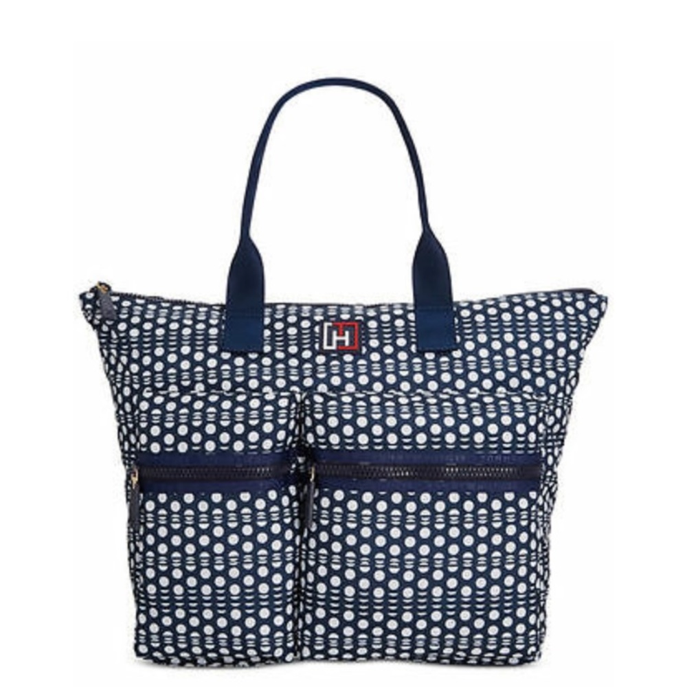 Tommy Hilfiger Tote Bag Polka Dot Nylon Extra Large